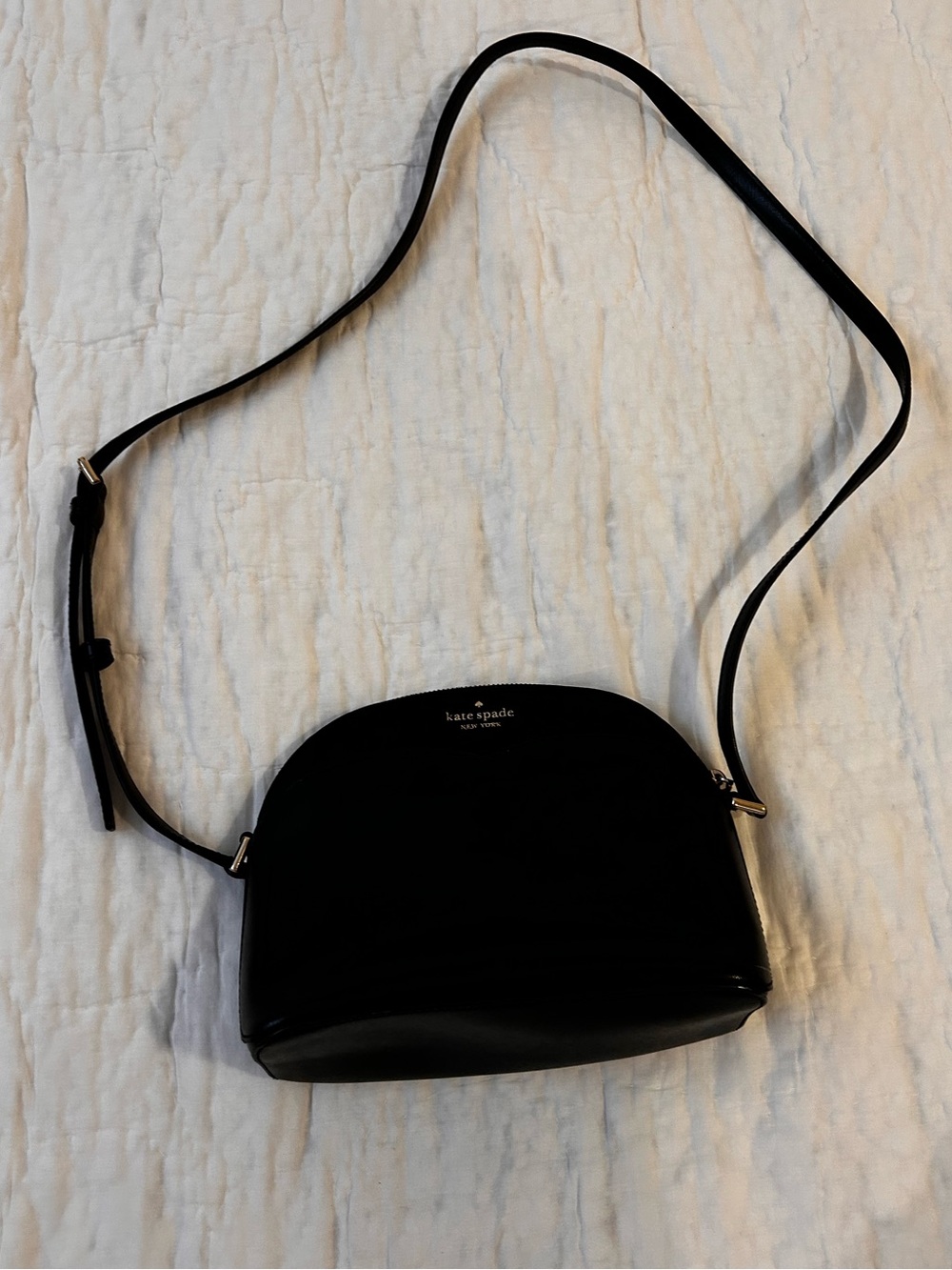 kate spade black dome crossbody bag